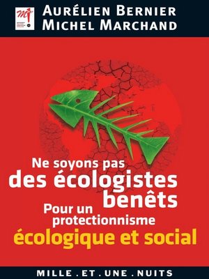 cover image of Ne soyons pas des écologistes benêts